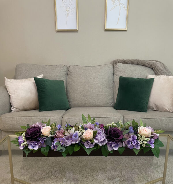 Purple Peony Centerpiece - Image 3