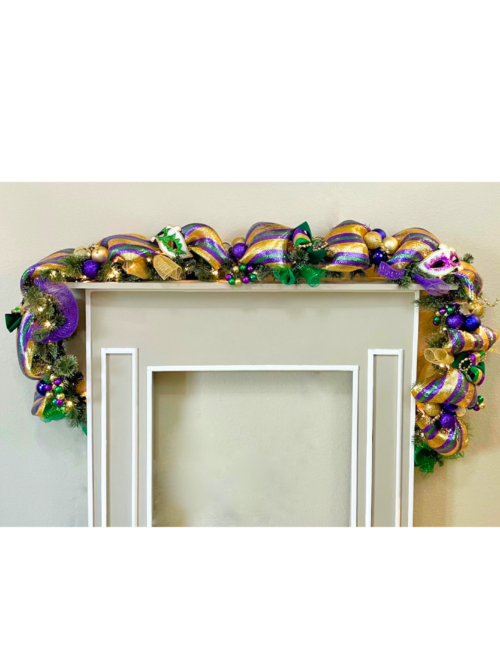 Light Up Mesh Mardi Gras Garland