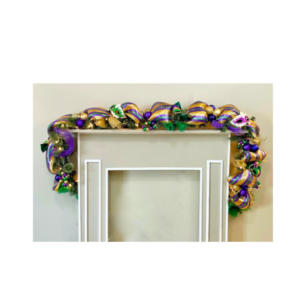 Light Up Mesh Mardi Gras Garland