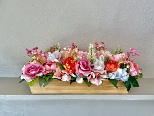 Peach Peony Mini Centerpiece - Image 2