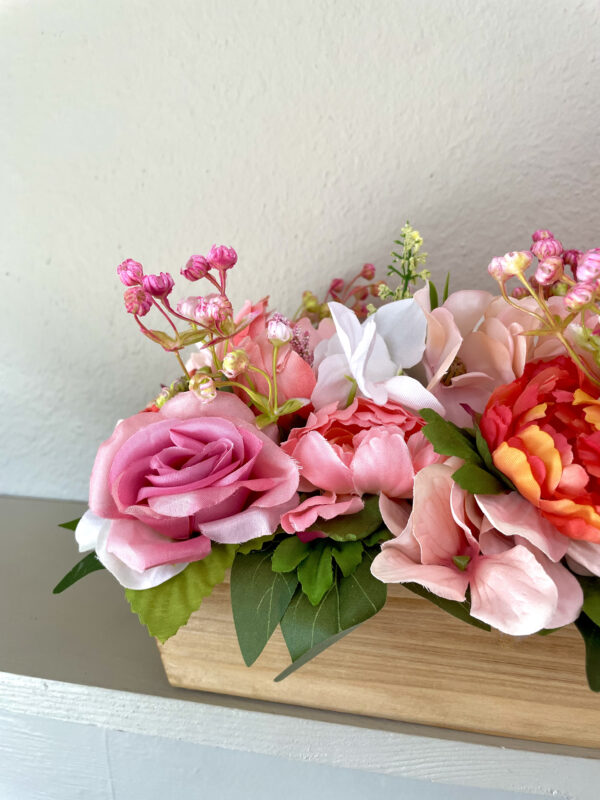 Peach Peony Mini Centerpiece - Image 3