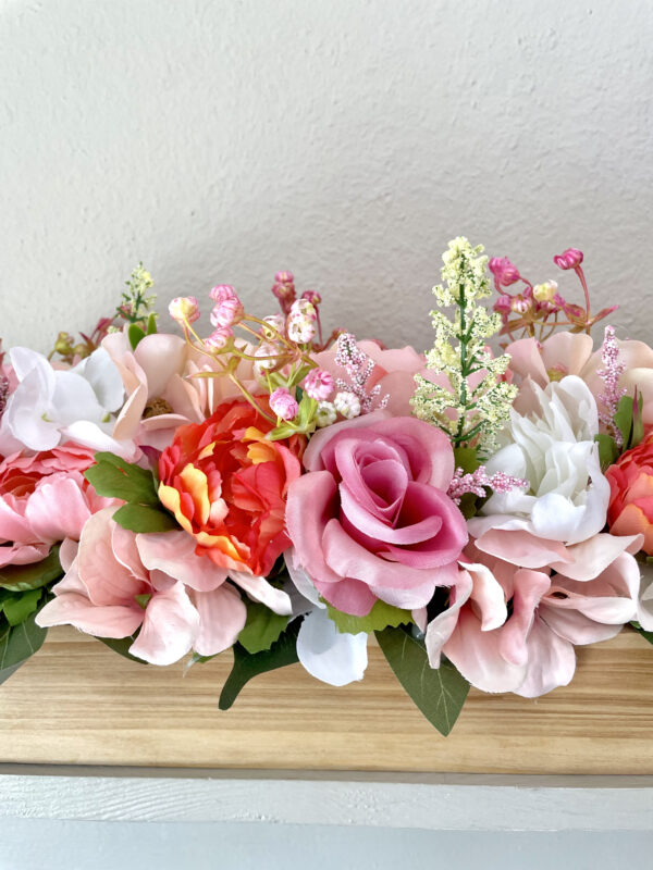 Peach Peony Mini Centerpiece - Image 4