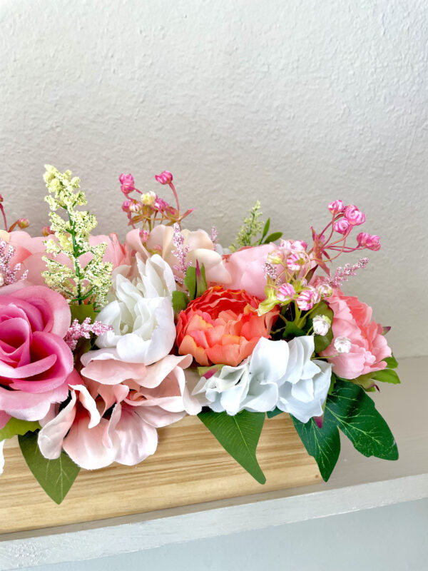 Peach Peony Mini Centerpiece - Image 5