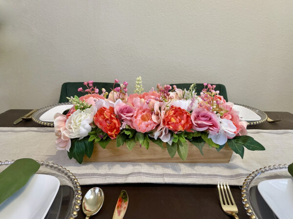 Peach Peony Mini Centerpiece - Image 7