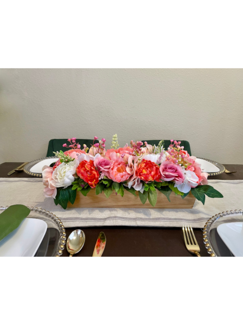 Peach Peony Mini Centerpiece